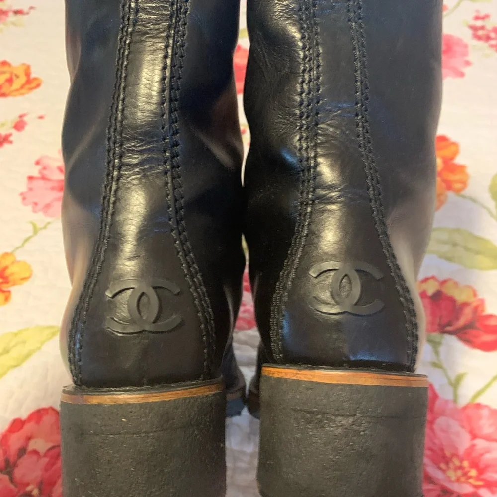 Chanel Leather Boots - Picture 3 of 14